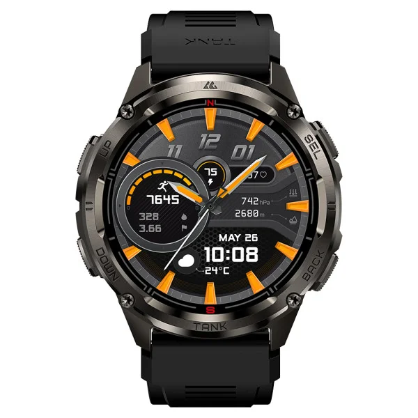 Тактические Умные Часы с Компасом Kospet TANK T3 ULTRA 2 Black + GPS, Спортивные Режимы, Водозащита, Звонки фото 7