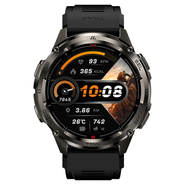 Тактические Умные Часы с Компасом Kospet TANK T3 ULTRA 2 Black + GPS, Спортивные Режимы, Водозащита, Звонки фото 6