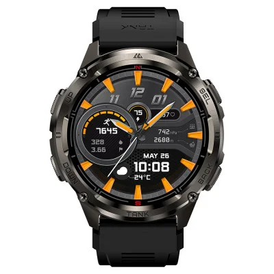 Тактичний Розумний Годинник з Компасом Kospet TANK T3 ULTRA 2 Black + GPS, Спортивні Режими, Водозахист, Дзвінки