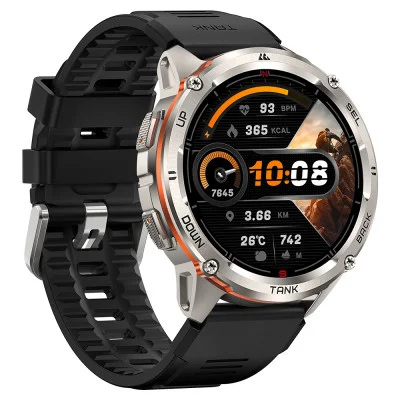 Тактические Умные Часы с Компасом Kospet TANK T3 ULTRA 2 Silver + GPS, Спортивные Режимы, Водозащита, Звонки