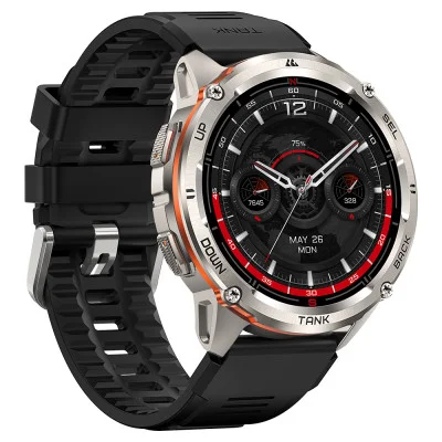 Тактические Умные Часы с Компасом Kospet TANK T3 ULTRA 2 Silver + GPS, Спортивные Режимы, Водозащита, Звонки