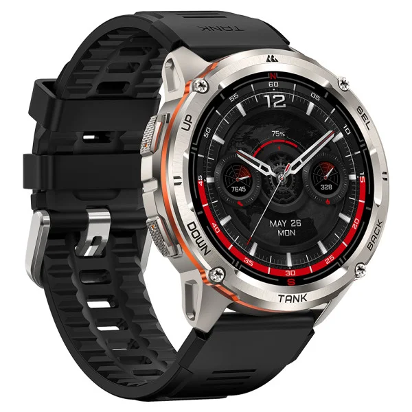 Тактические Умные Часы с Компасом Kospet TANK T3 ULTRA 2 Silver + GPS, Спортивные Режимы, Водозащита, Звонки фото 3