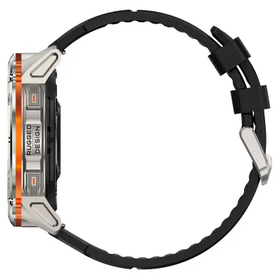 Тактические Умные Часы с Компасом Kospet TANK T3 ULTRA 2 Silver + GPS, Спортивные Режимы, Водозащита, Звонки