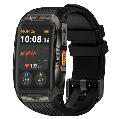 Тактические Умные Часы с Компасом Kospet TANK X2 ULTRA Black + GPS, Спортивные Режимы, Водозащита, Звонки