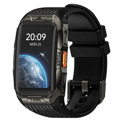 Тактичний Розумний Годинник з Компасом Kospet TANK X2 ULTRA Black + GPS, Спортивні Режими, Водозахист, Дзвінки