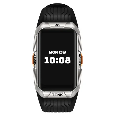 Тактические Умные Часы с Компасом Kospet TANK X2 ULTRA Silver + GPS, Спортивные Режимы, Водозащита, Звонки