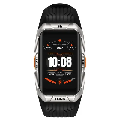 Тактические Умные Часы с Компасом Kospet TANK X2 ULTRA Silver + GPS, Спортивные Режимы, Водозащита, Звонки