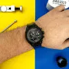 Чоловічий годинник Awarder 016 Тризуб срібло Black-Black Steel фото 3