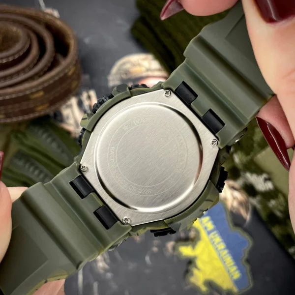 Мужские часы Awarder 003 Трезубец золото Army Green фото 8