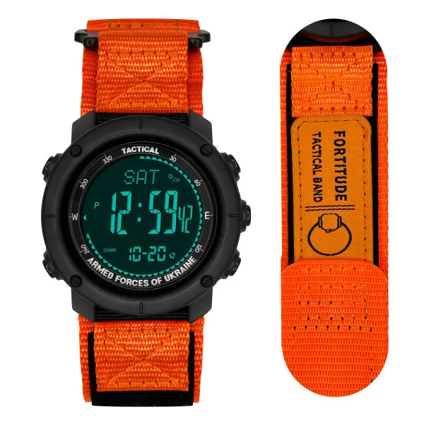 Чоловічий годинник Awarder 036 Nylon Black-Orange фото 1
