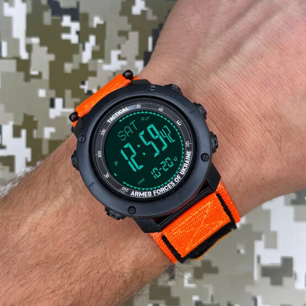 Чоловічий годинник Awarder 036 Nylon Black-Orange фото 4