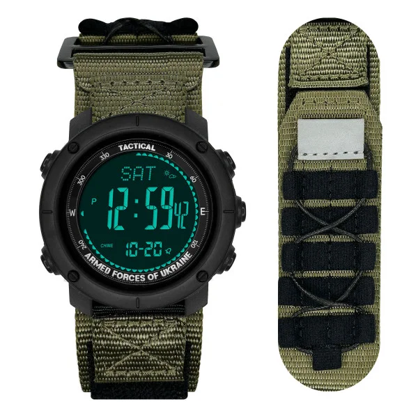 Мужские часы Awarder 036 Nylon Pro Black-Army Green фото 1