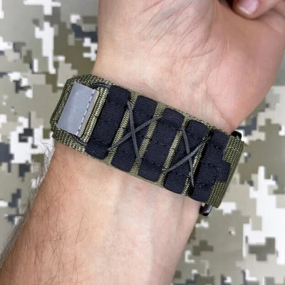 Мужские часы Awarder 036 Nylon Pro Black-Army Green
