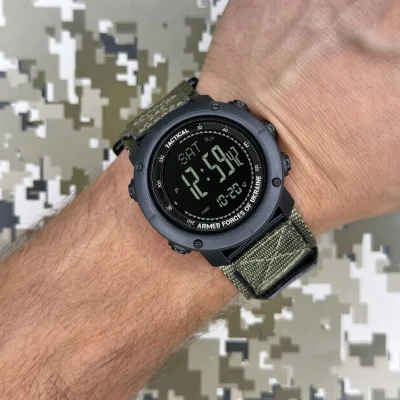 Чоловічий годинник Awarder 036 Nylon Pro Black-Army Green