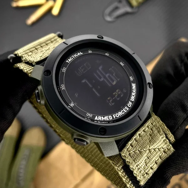 Чоловічий годинник Awarder 036 Nylon Black-Army Green фото 8