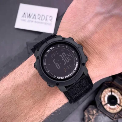 Чоловічий годинник Awarder 036 Nylon Tactic All Black