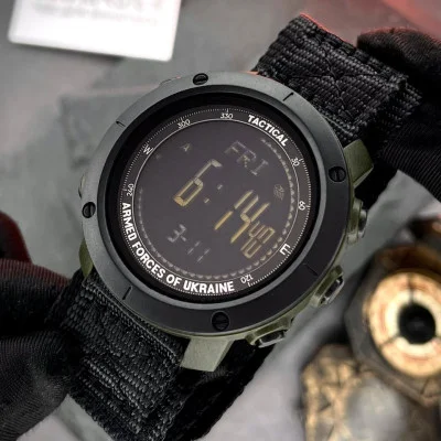 Чоловічий годинник Awarder 036 Nylon Tactic All Black