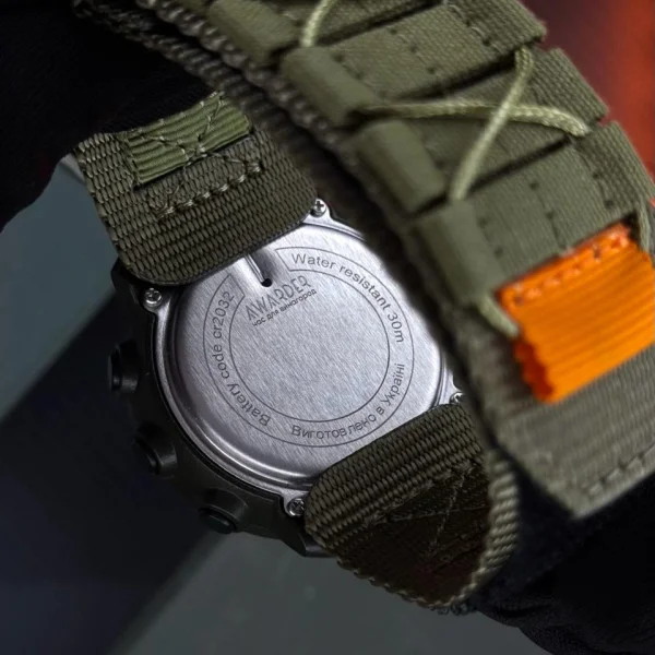 Чоловічий годинник Awarder 036 Nylon Tactic Black-Army Green фото 7