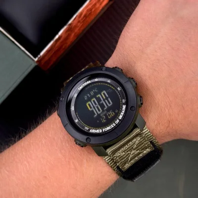 Мужские часы Awarder 036 Nylon Tactic Black-Army Green