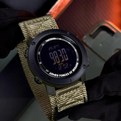 Мужские часы Awarder 036 Nylon Tactic Black-Army Green