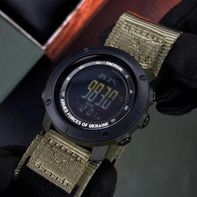 Мужские часы Awarder 036 Nylon Tactic Black-Army Green
