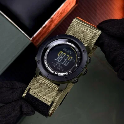 Мужские часы Awarder 036 Nylon Tactic Black-Army Green
