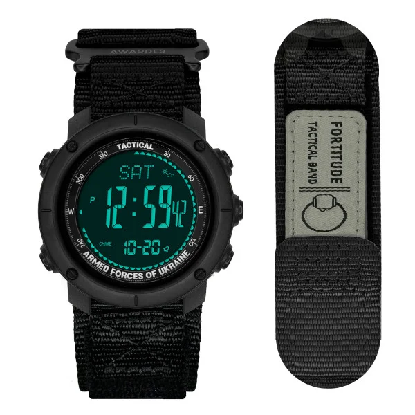 Чоловічий годинник Awarder 036 Nylon All Black фото 1