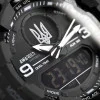 Чоловічий годинник Awarder 001 Тризуб срібло Black фото 3