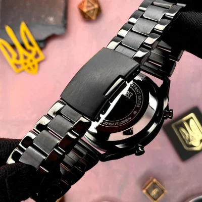 Мужские часы Awarder 017 Трезубец золото All Black