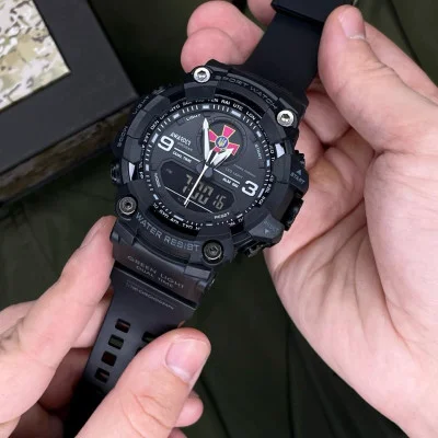 Чоловічий годинник Awarder 001 ЗСУ All Black