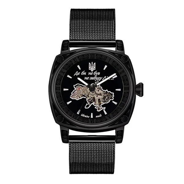 Чоловічий годинник Awarder 021 Де би не був All Black Mesh фото 1