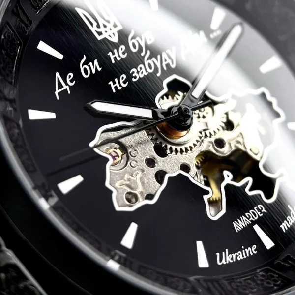 Чоловічий годинник Awarder 021 Де би не був All Black Steel фото 9