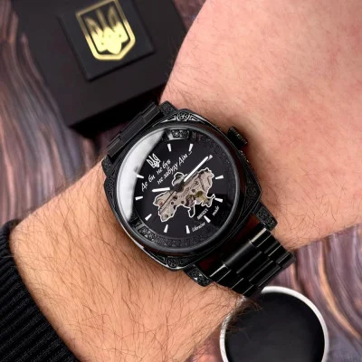 Чоловічий годинник Awarder 021 Де би не був All Black Steel