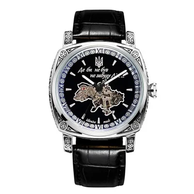 Чоловічий годинник Awarder 021 Де би не був Silver-Black