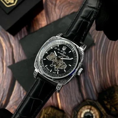 Чоловічий годинник Awarder 021 Де би не був Silver-Black