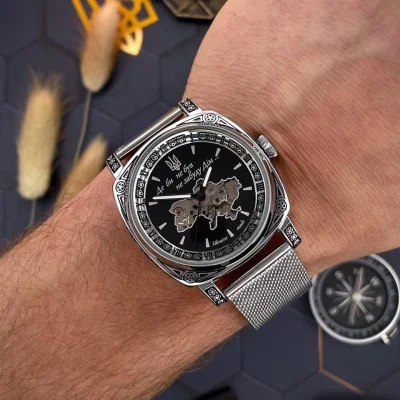 Мужские часы Awarder 021 Где бы ни был Silver Mesh