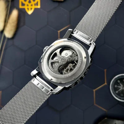 Чоловічий годинник Awarder 021 Де би не був Silver Mesh