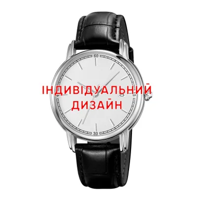 Чоловічий годинник Awarder 020 Ваше лого Silver-Silver, японський механізм