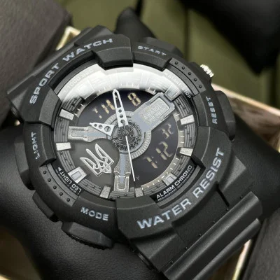 Мужские часы Awarder 005 Трезубец серебро Black