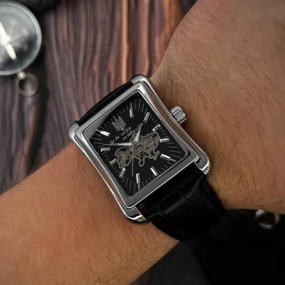 Чоловічий годинник Awarder 053 Де би не був Silver-Black