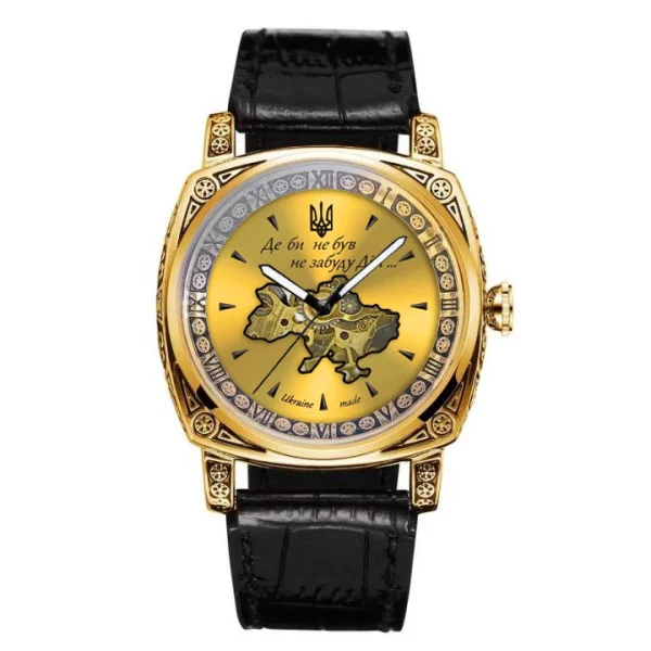 Чоловічий годинник Awarder 021-3D  Де би не був Gold-Black фото 1