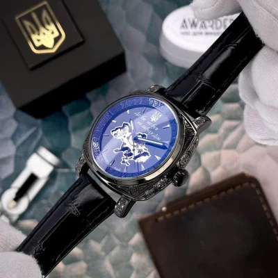 Чоловічий годинник Awarder 021-3D  Де би не був All Black
