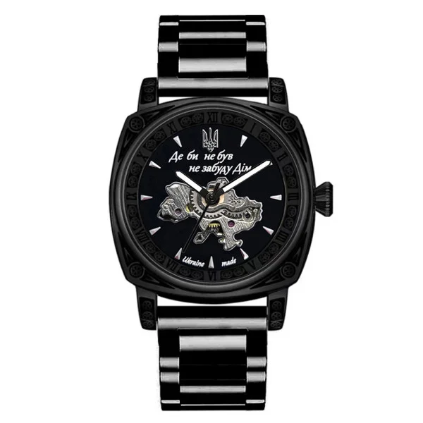 Чоловічий годинник Awarder 021-3D  Де би не був All Black Steel фото 1