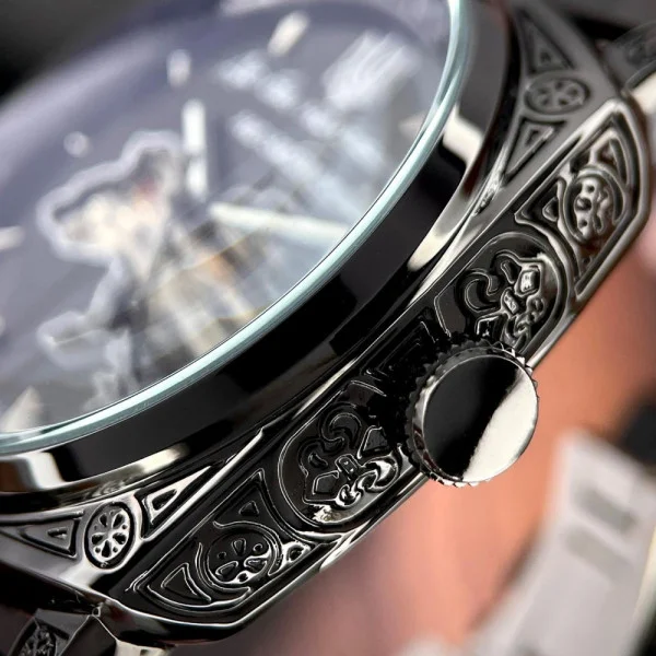 Чоловічий годинник Awarder 021-3D  Де би не був All Black Steel фото 9