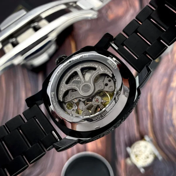 Чоловічий годинник Awarder 021-3D  Де би не був All Black Steel фото 6