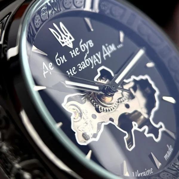 Чоловічий годинник Awarder 021-3D  Де би не був All Black Steel фото 7