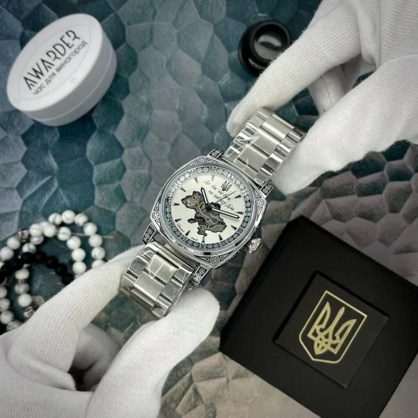 Чоловічий годинник Awarder 021-3D  Де би не був Silver-White Steel фото 5