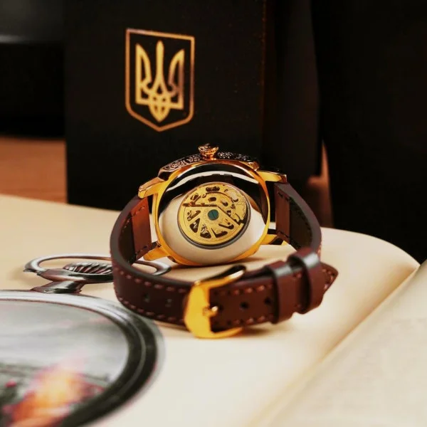 Жіночий годинник Awarder 021 Де би не була Gold-Black-Brown фото 9