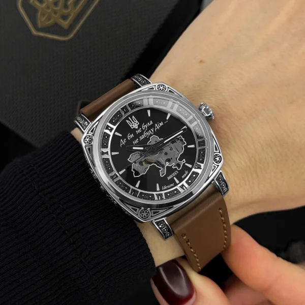 Жіночий годинник Awarder 021 Де би не була Silver-Black-Brown фото 3
