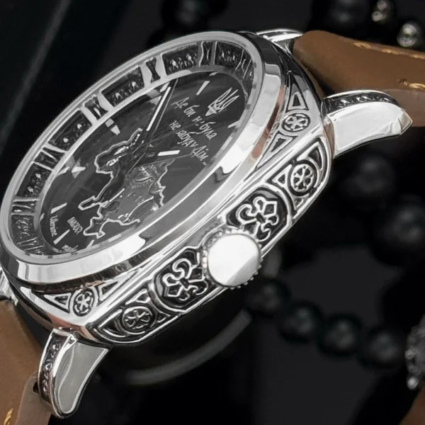 Жіночий годинник Awarder 021 Де би не була Silver-Black-Brown фото 9